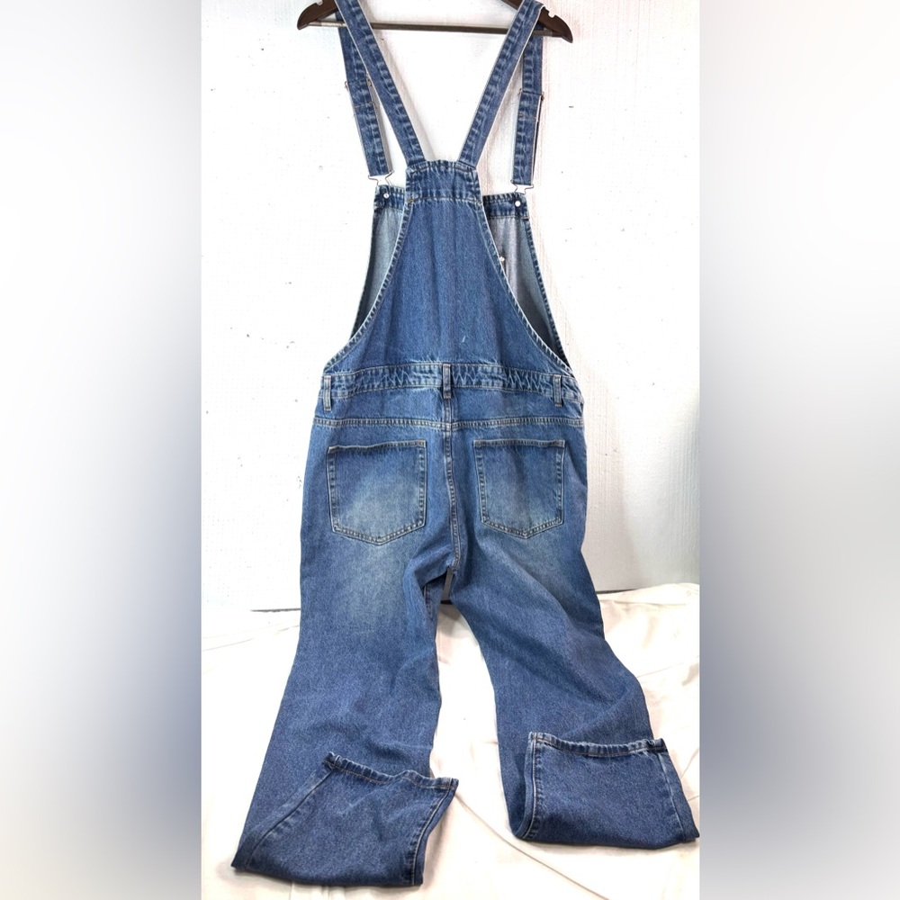 NovaMen Fashion Nova Men 36x31 Denim Overalls Blue Jeans - Picture 2 of 10